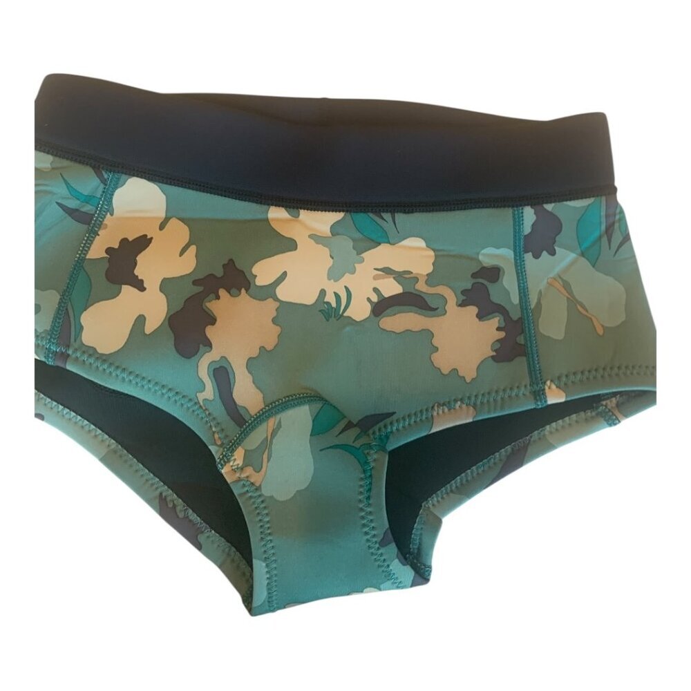 Patagonia R1 Lite Yulex Surf Shorts Cloudbreak Camo Hemlock Green - Picture 3 of 4